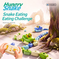 Jeu de Serpent Télécommandé Lumineux et Sonore 2,4 GHz – Jouet RC Amusant STEM pour Enfants – Jeu de Serpent Magnétique pour la Famille