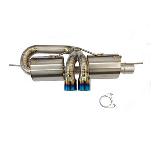 Sistema di scarico in titanio ad alte prestazioni di flusso da 2.36 pollici con morsetto compatibile con Lotus Elise Exige S2 05-11 - Product Image 1