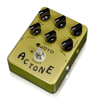 Pédale d'effet d'amplificateur à tubes vintage JOYO JF-13, tonalité AC, fabriquée en aluminium durable