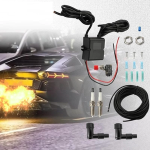 Kit lance-flammes universel double flamme pour voiture, tout-terrain, avec bougies d'allumage, module d'allumage et interrupteur à bouton-<span class=keywords><strong>poussoir</strong></span> - Product Image 3