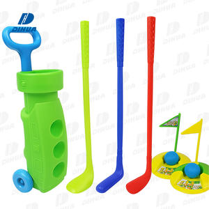 Ensemble de <span class=keywords><strong>golf</strong></span> pour enfants avec 3 clubs légers et 2 trous de pratique Kit de jeu intérieur et extérieur pour les tout-petits Jeu de sport éducatif précoce - Product Image 1