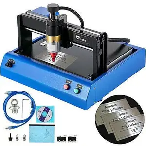 Roestvrijstalen Metalen Naamplaatje 2015/3020 Cnc Router Markering Graveermachine Voor Metaal En Kunststof