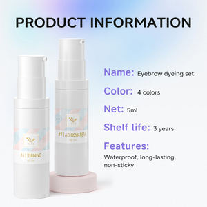 Kit de <span class=keywords><strong>teinture</strong></span> hybride pour sourcils et <span class=keywords><strong>cils</strong></span>, gel rehausseur de sourcils semi-permanent waterproof à base de plantes, marque privée, avec <span class=keywords><strong>teinture</strong></span> pour sourcils - Product Image 5