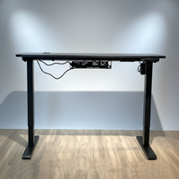 Livraison gratuite, design moderne, bureau informatique multifonctionnel à double moteur électrique, table de bureau convertible réglable en hauteur