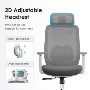 Nouveau design Mobilier de bureau moderne Fauteuil de direction réglable et pivotant en maille Chaise d'ordinateur Chaise de bureau ergonomique - Product Image 3