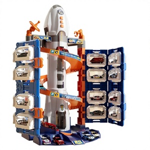 Jouets éducatifs pour enfants Rocket Parking Lot, unisexe, 40 pièces, en plastique, avec ascenseur électrique <span class=keywords><strong>Sonic</strong></span> et toboggan, cadeau d'anniversaire - Product Image 1