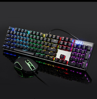 Motospeed CK888 RGB PC clavier souris Gamer Combo jeu clavier et souris Kit ensemble avec souris