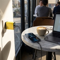 Chargeur mural USB C 45W avec affichage LED, PD PPS 45W, bloc de charge rapide à double port pour téléphone