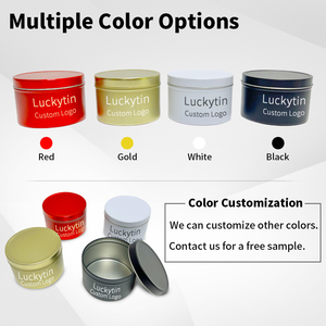 Phổ biến tùy chỉnh in ấn tinplate <span class=keywords><strong>Jar</strong></span> lưu trữ container đen hộp tròn thơm rỗng kim loại nến tin cho nến - Product Image 5