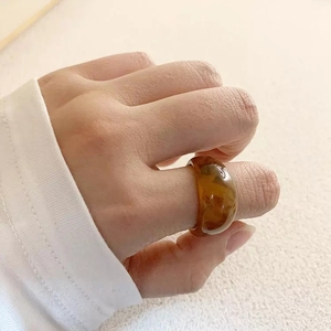 Bagues tendance pour femmes, plaquées or 18 carats, avec zircon de laboratoire coloré, modèle <span class=keywords><strong>2021</strong></span>, les plus vendues, en gros - Product Image 5