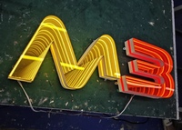 Miroir Infinity 3D Lettres Décoration Murale Tunnel Abyss Miroir Lumière LED Mille Couches Miroirs Pour Panneau D'affaires