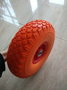 Roues de brouette en mousse PU sans plat de <span class=keywords><strong>10</strong></span> pouces chariot à outils du fabricant <span class=keywords><strong>4.00</strong></span>-4 avec roulement à billes nouvel état - Product Image 6