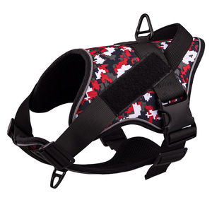 Kingtale Heavy Duty Tactical Hunde geschirr Hunde No Pull Verstellbares Haustier geschirr Reflektieren des <span class=keywords><strong>Service</strong></span> training Easy Control Pet <span class=keywords><strong>Vest</strong></span> - Product Image 6