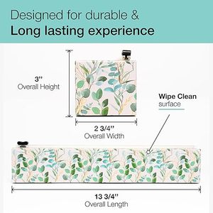 HuamaohengchunEucalyptus Refillable <b>Plastic</b> <b>Wrap</b> Dispenser - One 12" x 250' Roll of Professional Grade <b>Plastic</b> <b>Wrap</b> - BPA Free - Product Image 4