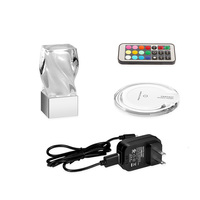 Lampe LED portable Megapower de luxe moderne en verre cristal, rechargeable, RGB, à intensité variable, CRI 90, 2700K-6000K, pour restaurant et ambiance
