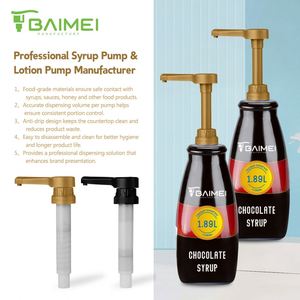 SY Plastic <b>Syrup</b> <b>Pump</b> Bottle Dispenser <b>Pump</b> Chocolate Sauce Supply - Product Image 2