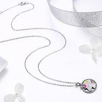 Bijoux personnalisés en argent, licorne, en forme de cheval, porte-bonheur, multicolore, pour femmes et filles, SCN266, 925