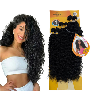 Extensiones de Cabello Químicas de Primera Calidad, Estilo Ruili, Largas y Rizadas, Tejidas, Juego de Seis Piezas, para Comercio Exterior Africano Transfronterizo - Product Image 1