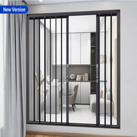 Porte coulissante pliante de style japonais contemporain et rideau de douche intérieur pour séparation de salon, cuisine et salle de bain