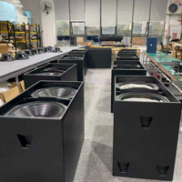 Subwoofer passif professionnel haute résolution S218 avec aimant en ferrite et deux haut-parleurs de basses de 18 pouces 4 ohms