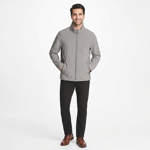 Veste à capuche en toile légère et tendance pour homme 2026 – Collection automne – Vente en gros – Haute qualité – Imperméable – Col montant – Respirante – Fermeture frontale - Product Image 1