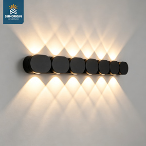 Lampe murale LED 4W 6W 8W pour extérieur et intérieur, hôtel, lumière linéaire ascendante et descendante, lumineuse, moderne, minimaliste, étanche, pour jardin - Product Image 3