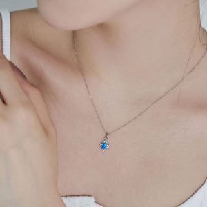 Dylam High End Jewelry 925 Sterling Silver 5A Cubic Zirconia Blue White Oval Pattern Shape Synthetic <b>Opal</b> Pendant <b>Necklace</b> - Product Image 3