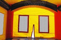 Structure gonflable pour enfants avec toit, tente carrée, trampoline personnalisé, toboggan gonflable, combo commercial