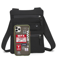 Groothandel Zomermode Vintage Mini Schoudertas Heren Oxford Katoen Hoge Kwaliteit Enkel Schouder Telefoon Paspoort Multifunctioneel