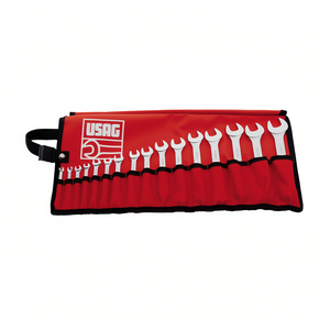 Usag Wrench Set 16 Piece Metric Combination Wrenches <b>Tool</b> <b>Roll</b> Case - Product Image 2