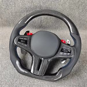 Volante Deportivo Personalizado de Fibra de Carbono y Cuero para BMW Serie 3 G20 G30 G21 G22 G23 320i 325i 330i M3 M4 X6 <span class=keywords><strong>X5</strong></span> M2 - Product Image 4