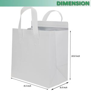 Non-woven Fabric High Quality Food Delivery Thermal Bag Outdoor Takeaway Wine Cake Food Insulated Cooler Bag With Handle - Product Image 2