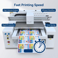 Imprimante UV à plat multifonction 5060, machine d'impression jet d'encre CMYK, rotative DTF 30 cm pour gobelets avec laminateur