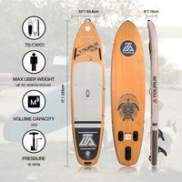 Planche de SUP TOURUS 11 pieds haute densité avec garantie de 5 ans certifiée CE