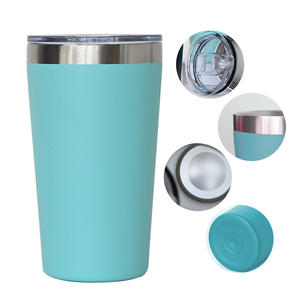 Gobelet isotherme de haute qualité avec logo personnalisé, 16 oz, double paroi, tasse à café isolée, gobelet de voyage en acier inoxydable - Product Image 4