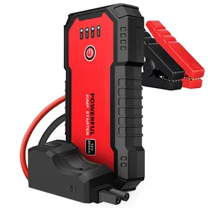 Lancol 12V Auto Battery Booster Pack 2000mAh arrancador de salto con luz LED de cable de puente de seguridad inteligente