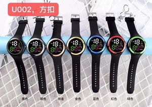 Reloj Deportivo Circular Digital LED Electrónico para Niños y Niñas, Modelo 2024 Factory Glow, Versátil y Moderno - Product Image 5