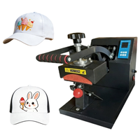 Prensa térmica comercial para gorras con control digital para sublimación en gorras