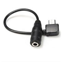Micro-USB-Stecker auf 3,5-mm-Buchse Buchse Audio kabel für Active Clip Mic Microphone Convert Adapter -1 Fuß (schwarz)