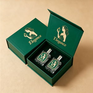Caja de Perfume Ecológica de Lujo con Estampado Dorado, Caja Rígida Magnética con Certificación FSC para Fragancias, con Logotipo Personalizado para Perfume Francés de 100 ml - Product Image 2