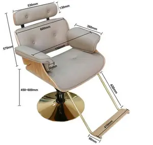 Grey salon beauty hairdresser styling parlour chair for saloon equipment