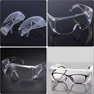 แว่นตานิรภัยแบบยืดหดได้ ป้องกันรอยขีดข่วน ใส ทนทาน ไม่แตกง่าย สำหรับทำงาน  ขายดี รับทำโลโก้ตามสั่ง - Product Image 6