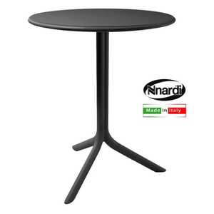 Tavolo Rotondo Spritz Antracite 60.5x76.5h per Uso Bar - Product Image 1