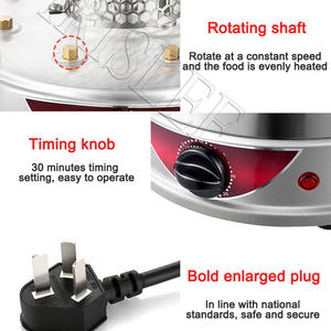 Parrilla Eléctrica Automática para el Hogar, Máquina de Brochetas Eléctrica para 3-5 Personas, Máquina de Brochetas Giratorias para Cordero, Máquina de Barbacoa sin Humo - Product Image 6