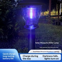 Piège à moustiques électrique solaire à LED, lampe anti-moustiques, indice de protection IP33, lumière violette 6V pour usage extérieur
