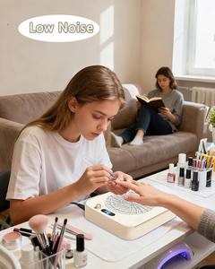 Aspirateur de poussière à ongles à faible bruit 4300 tr/min, ventilateur d'aspiration réglable à 45 vitesses, extracteur de poussière avec filtre réutilisable et écran LED - Product Image 6