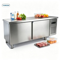 Réfrigérateur de préparation professionnel sous comptoir en acier inoxydable, réfrigérateur de comptoir pour cuisine, bar, boulangerie