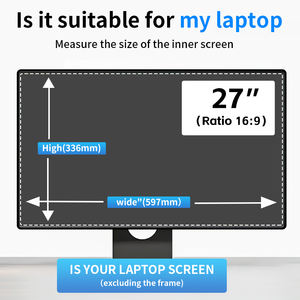 27 pouces vente d'usine Double face <span class=keywords><strong>filtre</strong></span> d'écran de confidentialité magnétique universel matériau PET souple pour écran d'ordinateur - Product Image 2