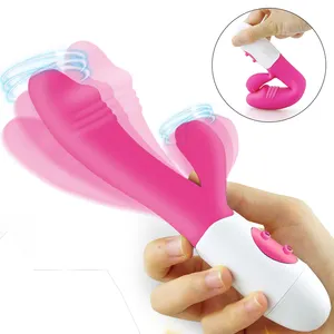 40%Off Wholesale 30Modes Silicone Realistic Dildo Rabbit Female Vagina G-Spot Adult Sex Toys Clit Dildo Vibrator For Women Woman