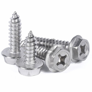<span class=keywords><strong>Vis</strong></span> autotaraudeuses en acier inoxydable 304 durables, à tête hexagonale Phillips, à tête à bride hexagonale, pour le bois, M3 M4 M5 M6 - Product Image 1